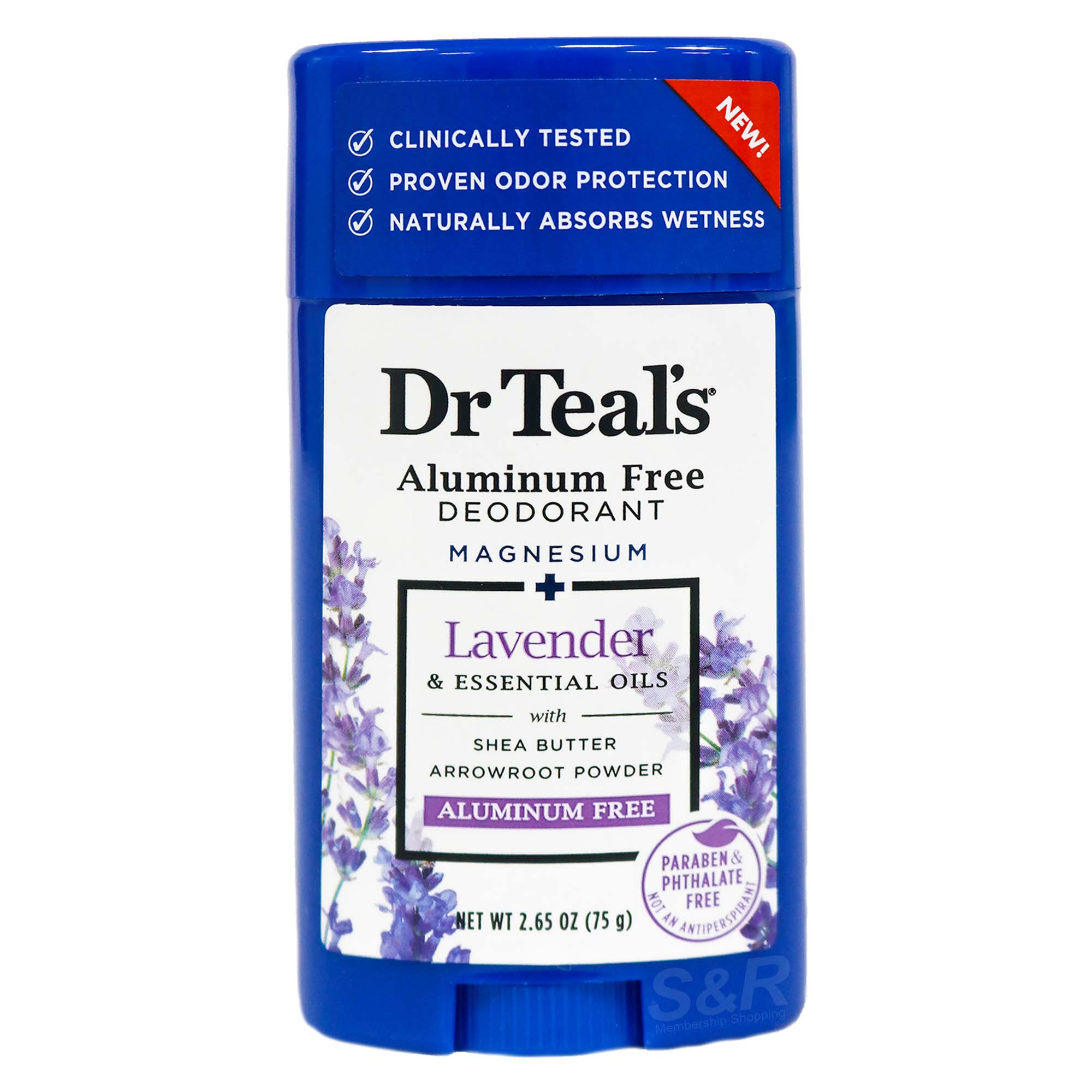 Dr. Teal’s Aluminum Free Deodorant with Lavender 75g